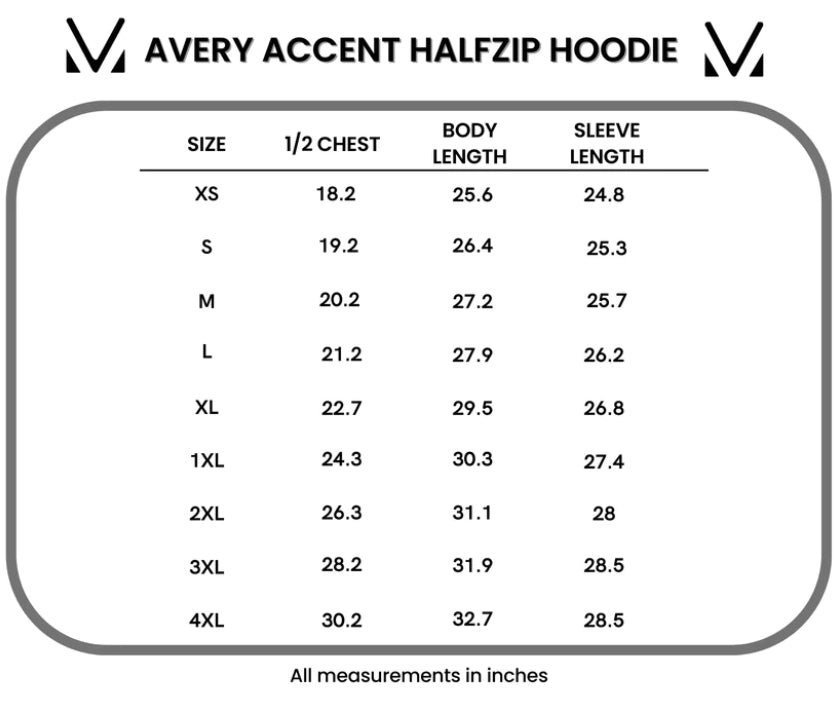 Grey & Aqua Avery HalfZip Hoodie