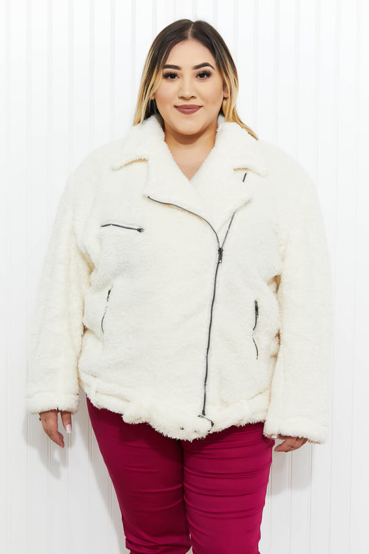 Come a Little Closer Faux Fur Jacket