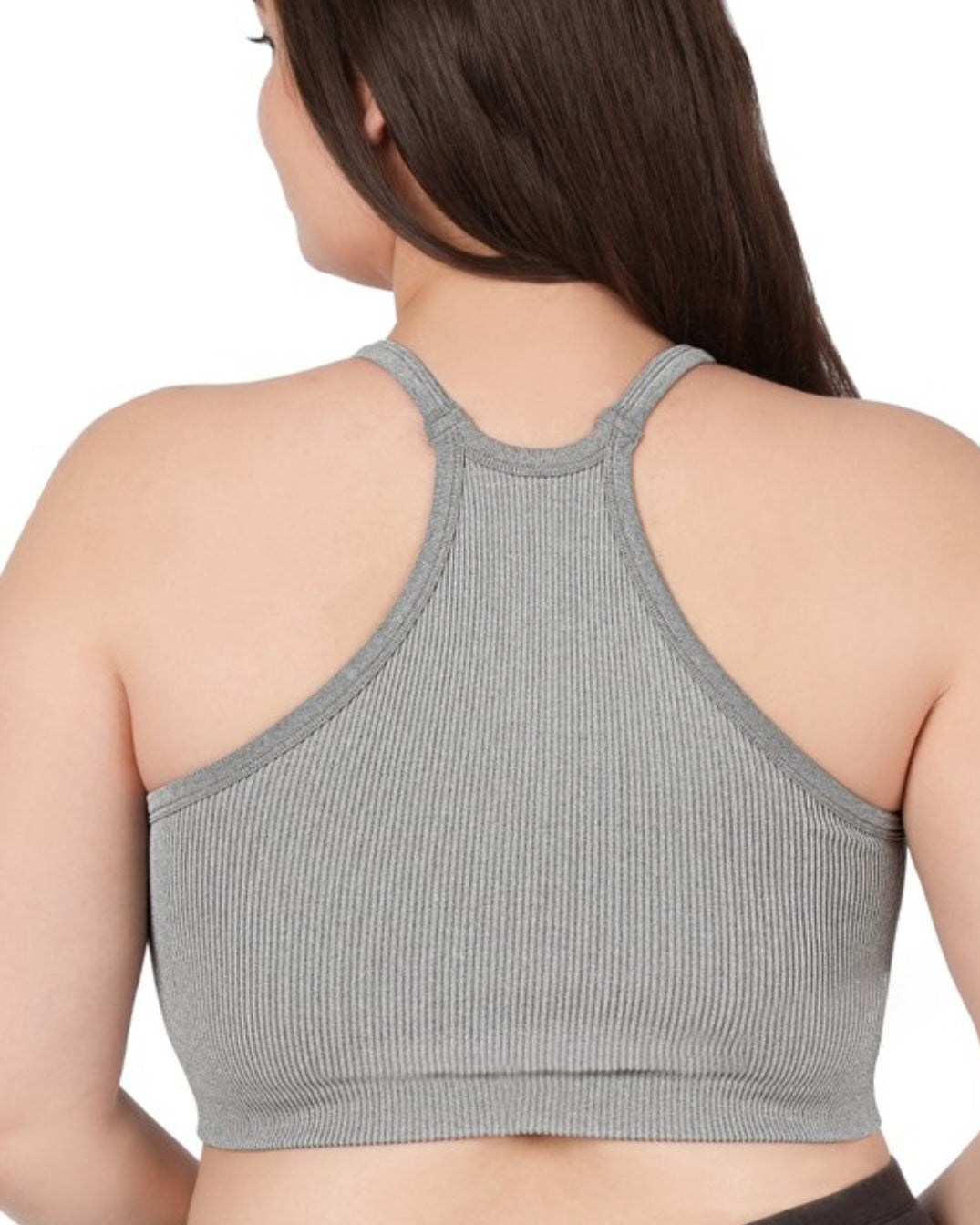 Heather Grey Crop Cami