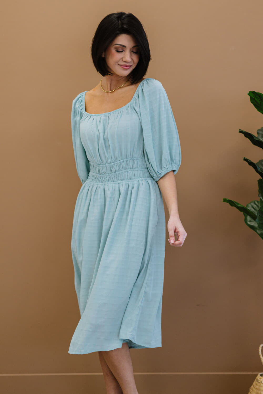 3XL Color My Soul Smocked Midi Dress