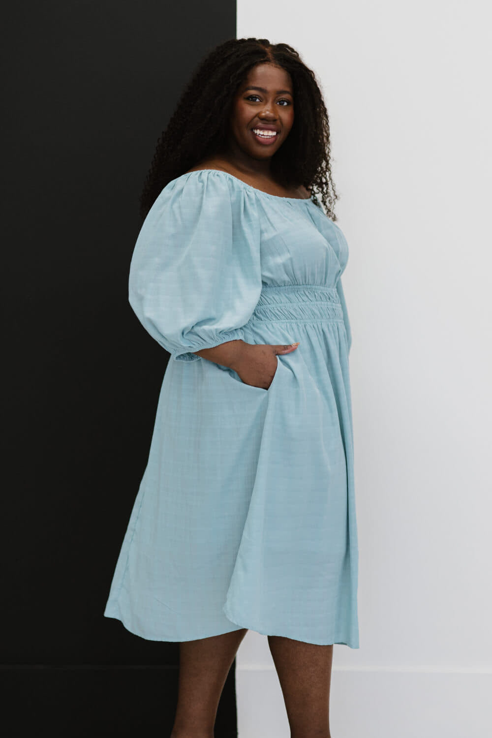 3XL Color My Soul Smocked Midi Dress