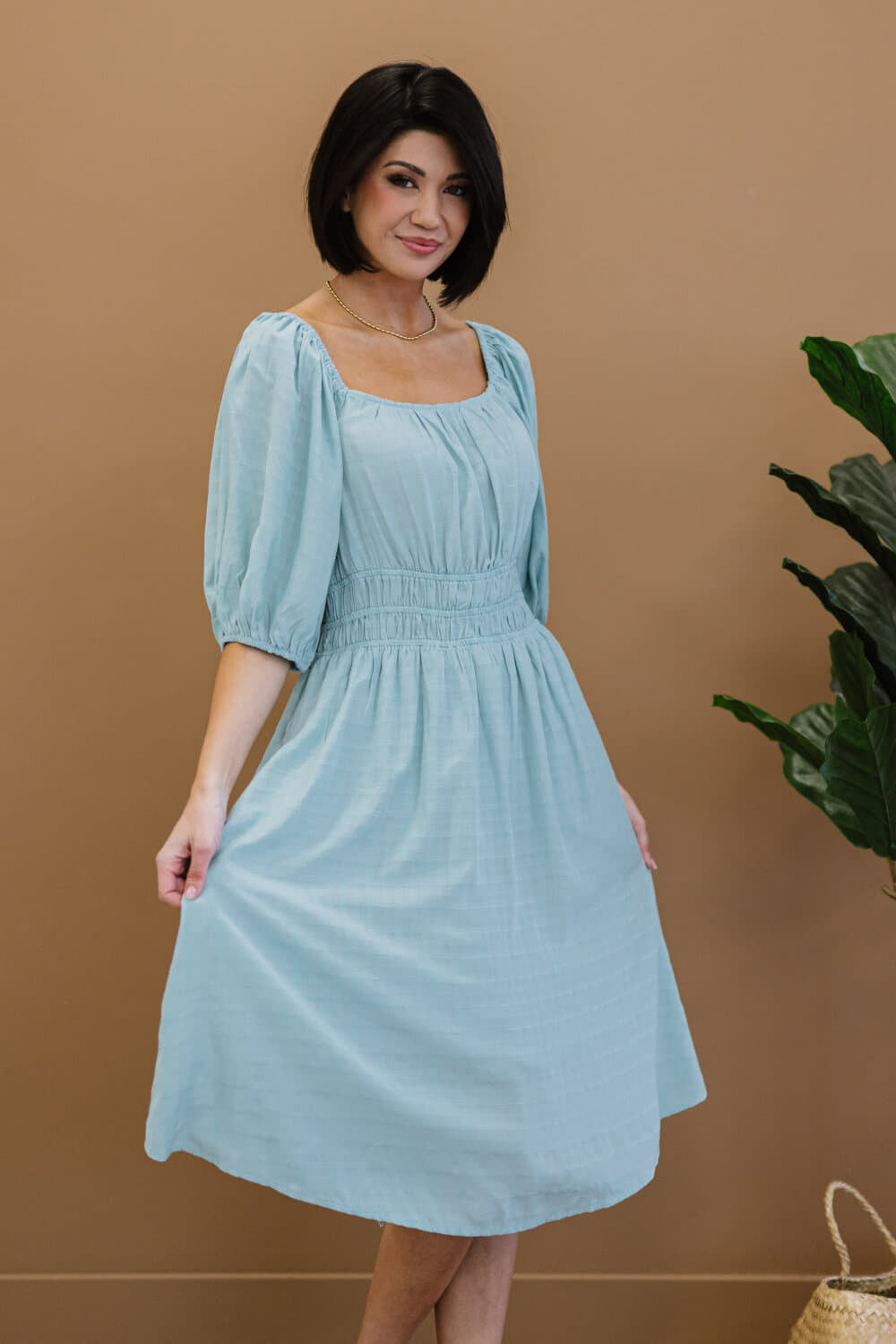 3XL Color My Soul Smocked Midi Dress