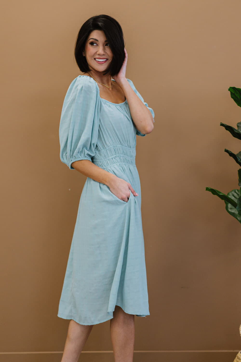 3XL Color My Soul Smocked Midi Dress