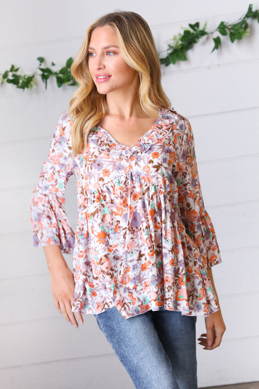 Watercolor Floral Top