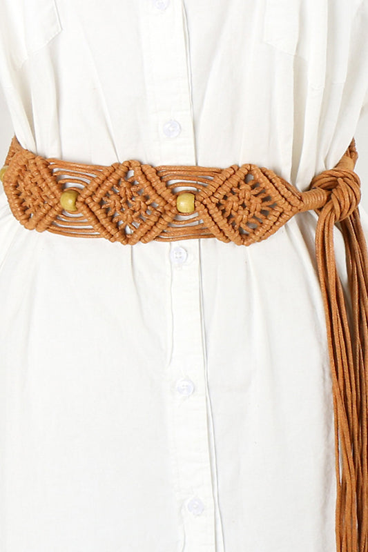 Braid Belts with Fringes