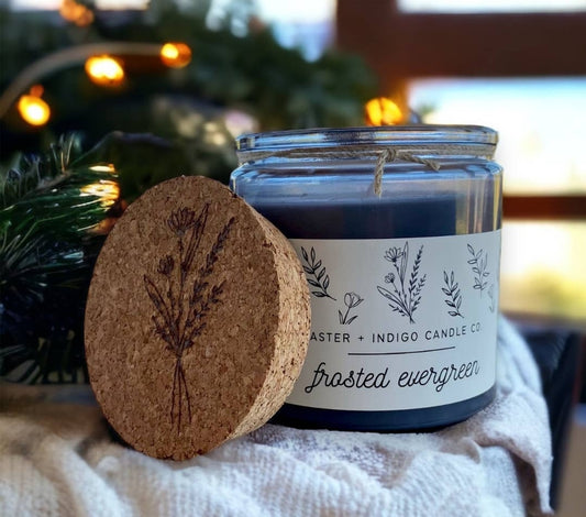 Frosted Evergreen Winter Soy Candle