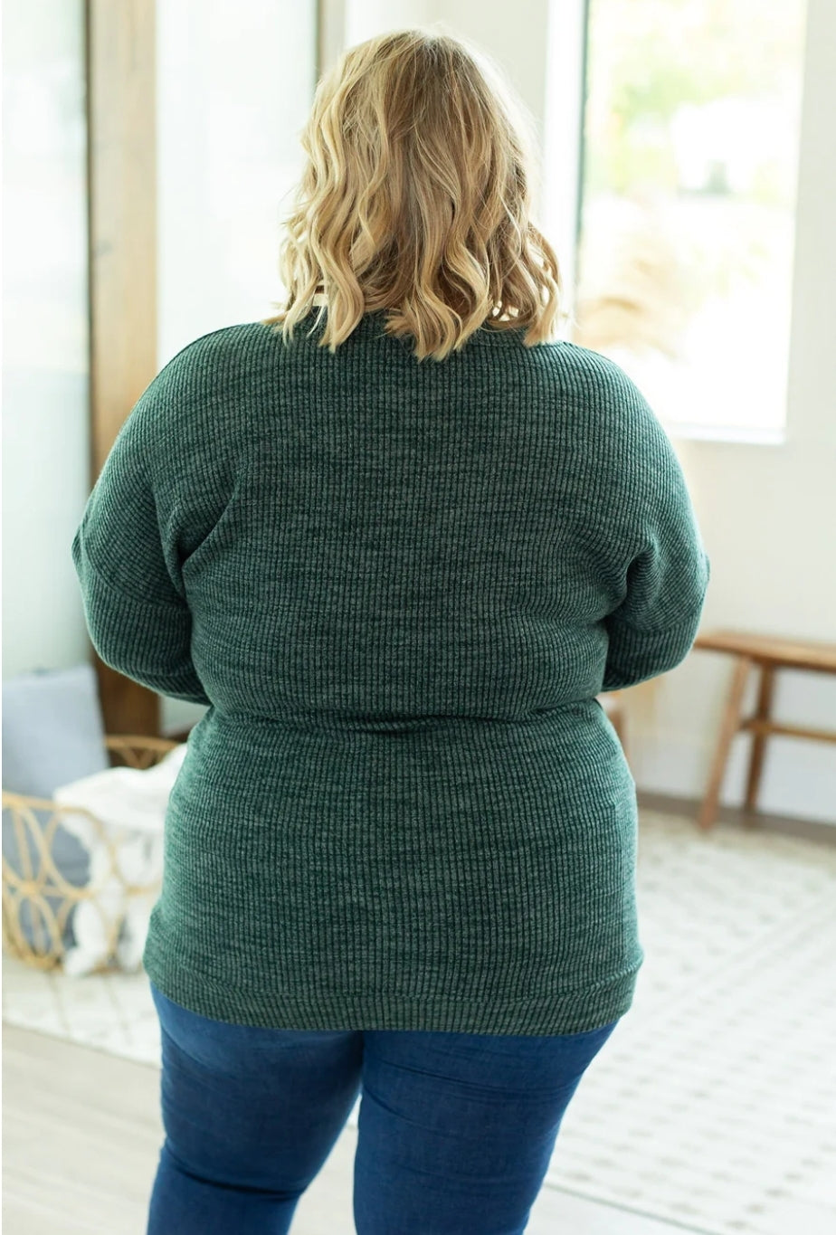Evergreen Brittney Button Sweater