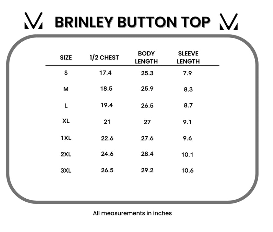 White Brinley Button Top