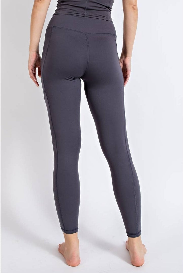 Charcoal Butter Soft Legging with Side Pockets