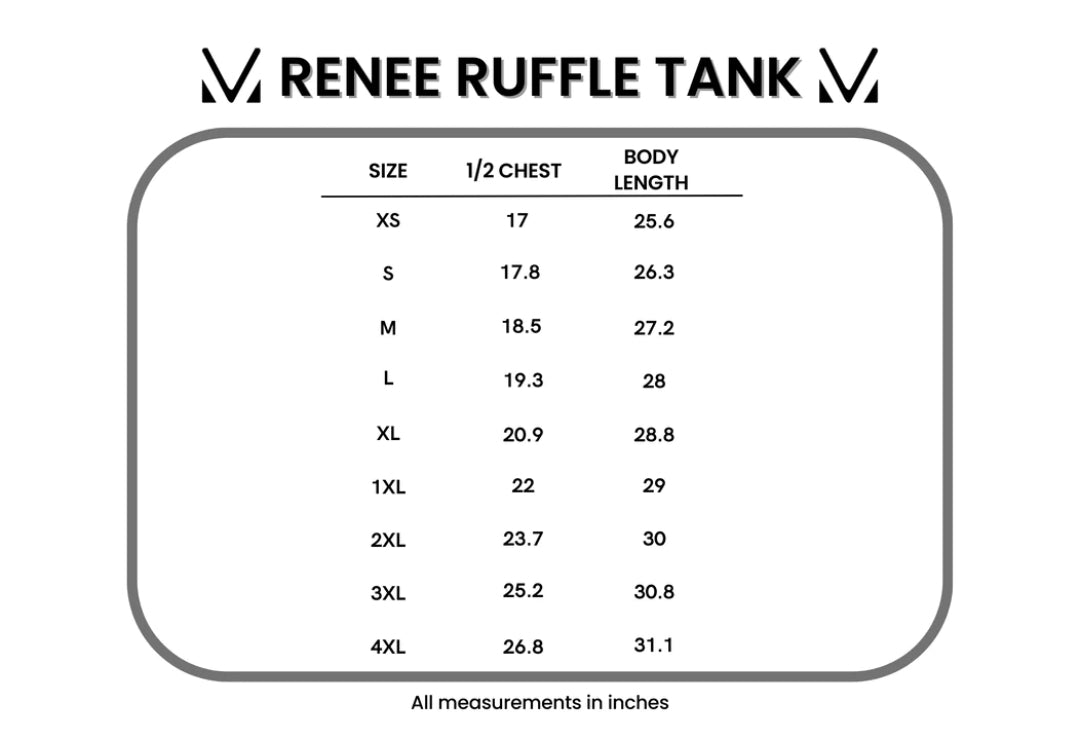 Black Floral Renee Ruffle Tank