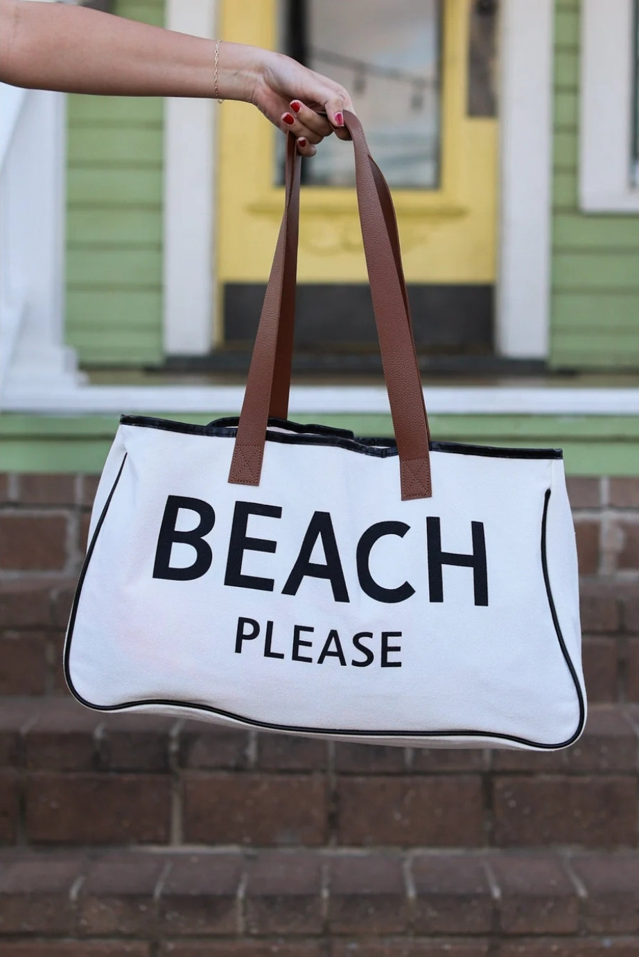 Beach Please Canvas Bag