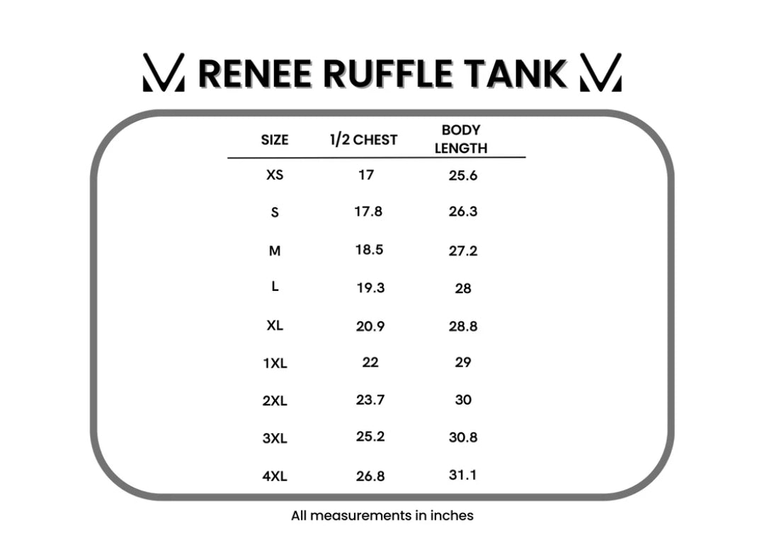 White Floral Renee Ruffle Tank