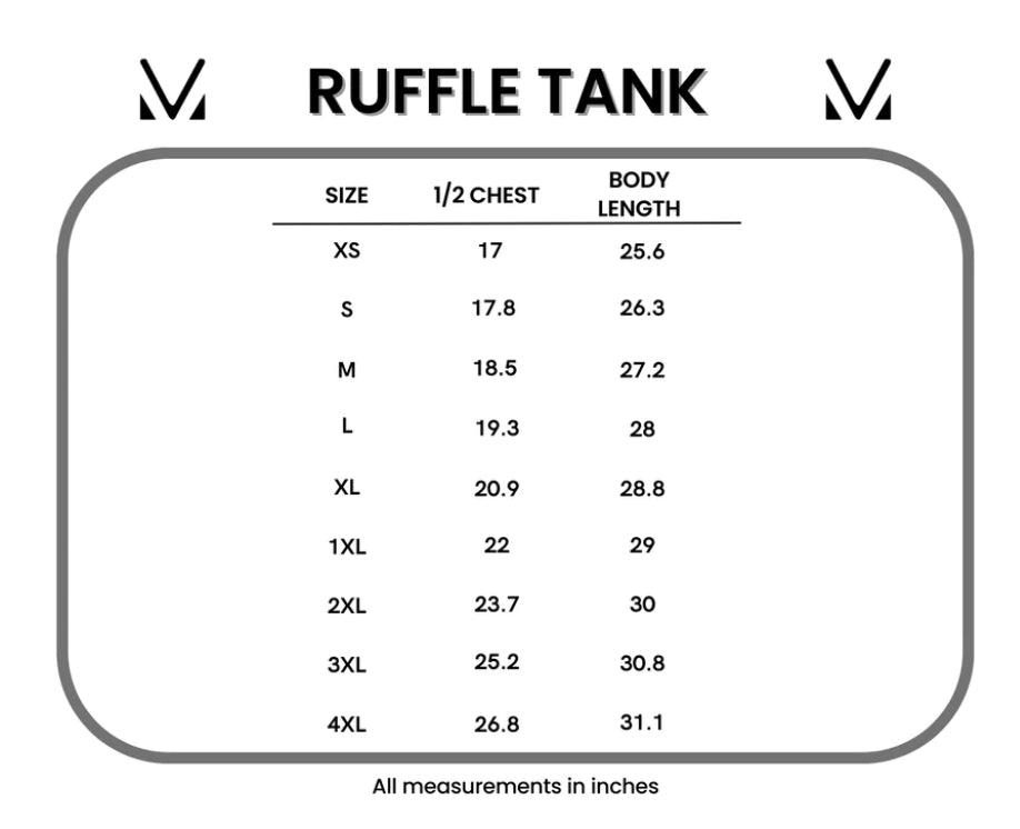 Black Ruffle Tank