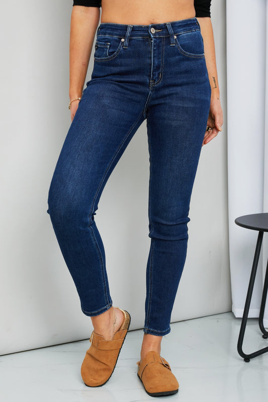 Kancan High-Rise Ankle Jeans