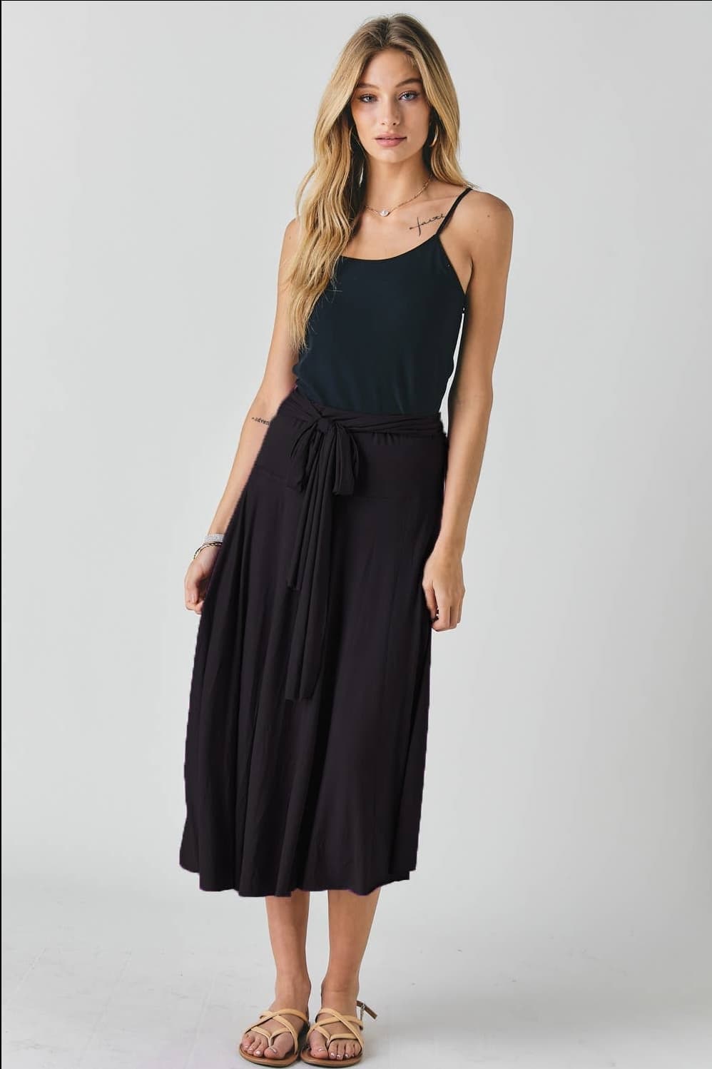 Convertible Midi Skirt or Dress in Black